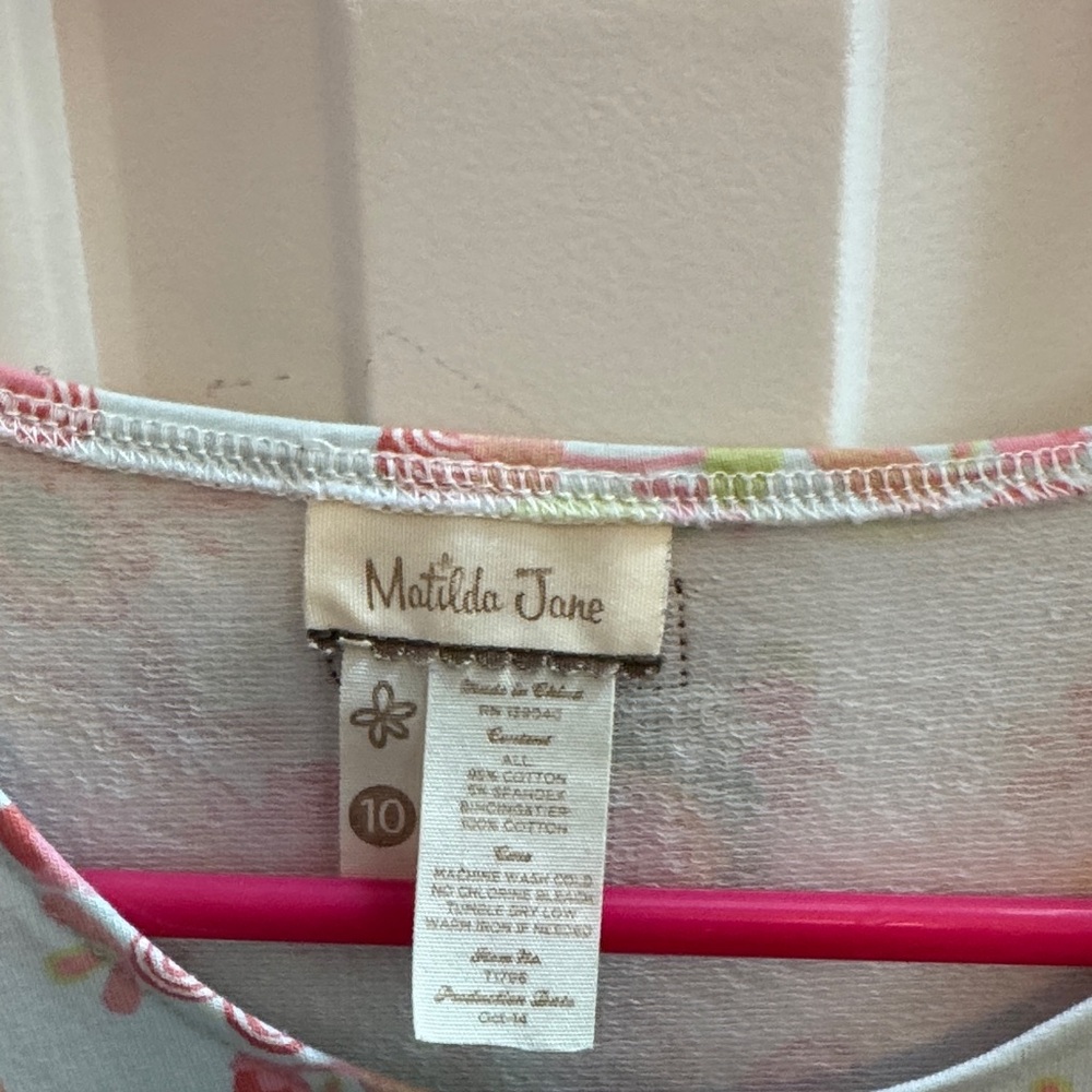 Matilda Jane Pink and Green Floral Top - Picture 2 of 4